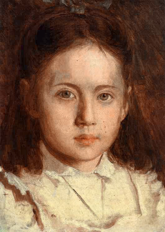 Portrait of Sonya Kramskaya, The Artist's Daughter