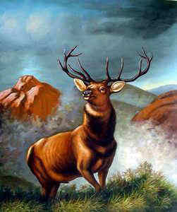 Deer Paintings N010