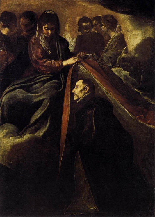 St Ildefonso Receiving the Chasuble from the Virgin