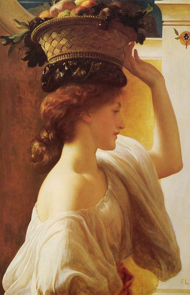 Eucharis A Girl with a Basket of Fruit