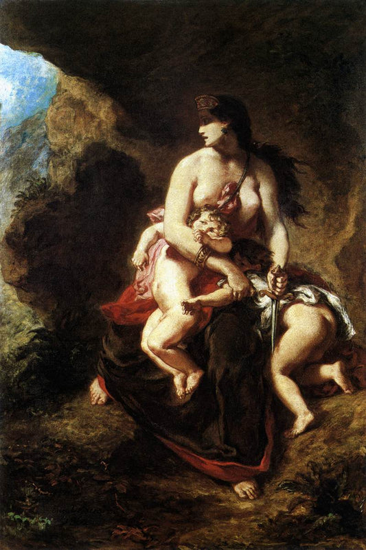 Medea about to Kill her Children