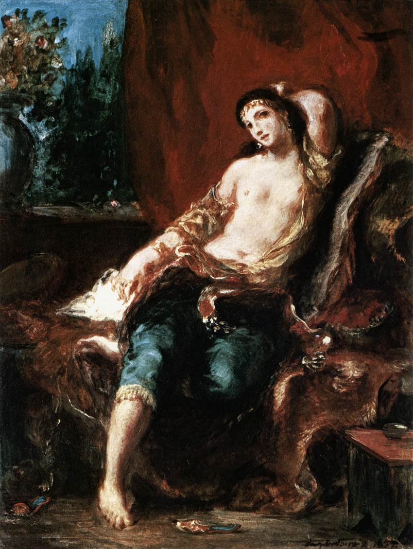 Odalisque Reclining on a Divan