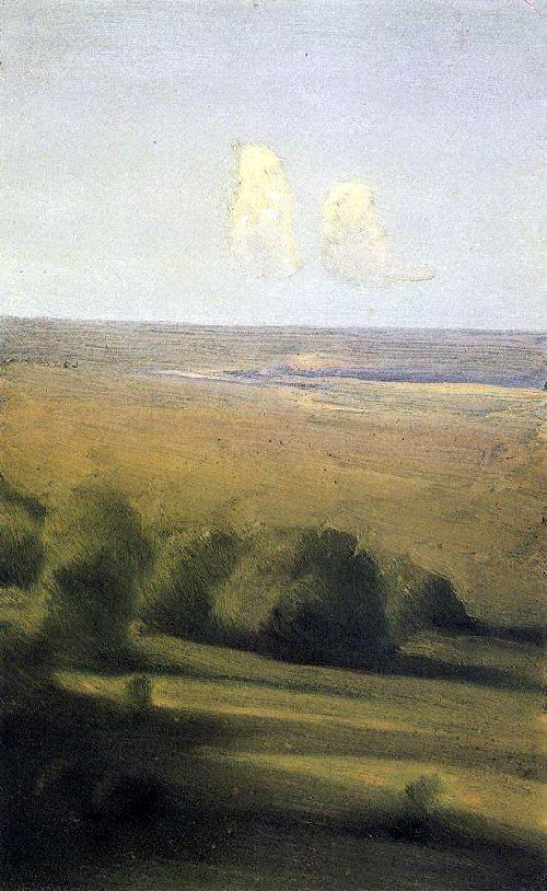 Evening in the steppe 1876 1890