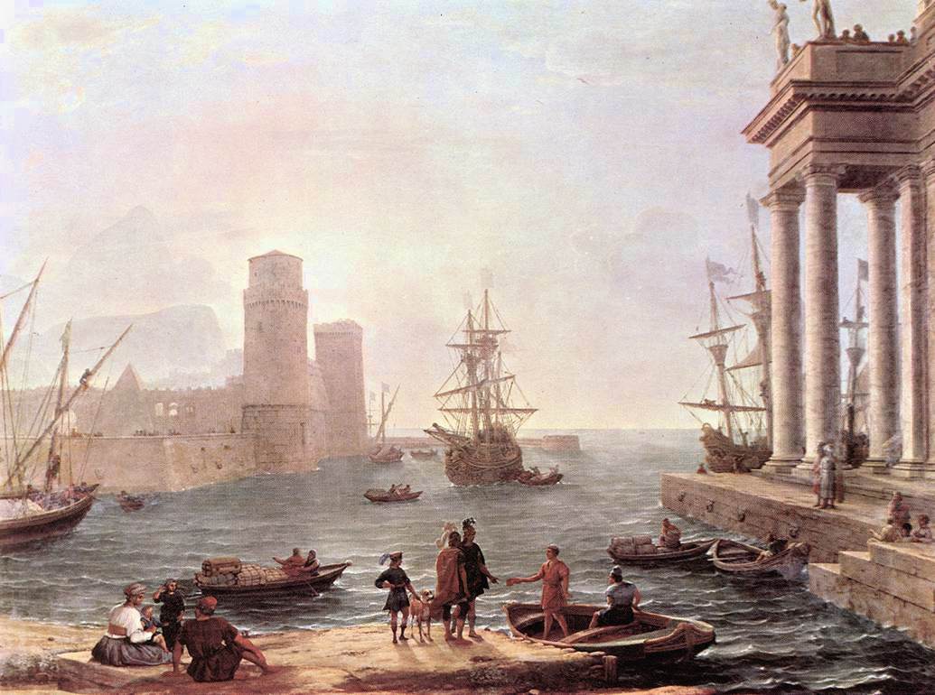 Port Scene with the Departure of Ulysses from the Land of the Feaci