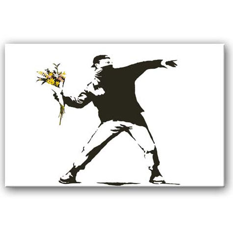 Banksy Flower Thrower