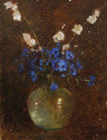 Flowers in a Glass Vase