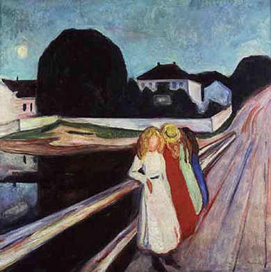 Four Girls on a Bridge