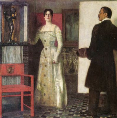 Franz and Wife in Studio