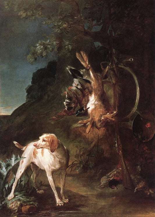 Game Still Life with Hunting Dog