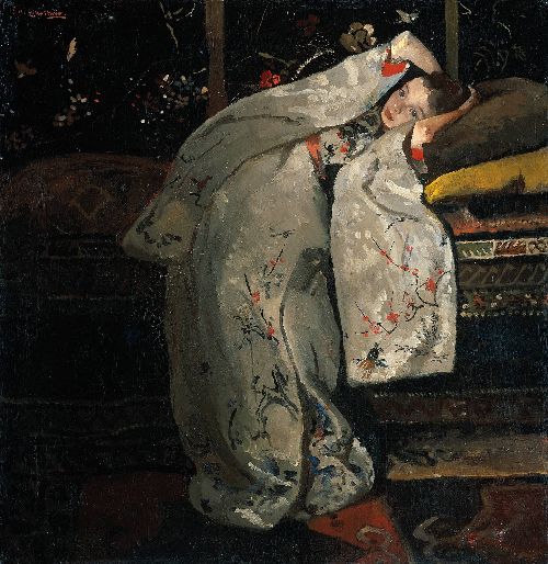 Girl in a White Kimono