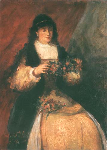 Girl with Flowers