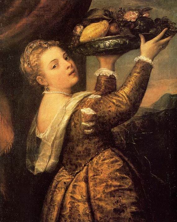 Girl with a Basket of Fruits