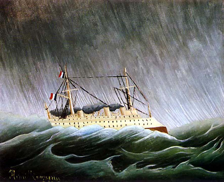 Boat In The Storm