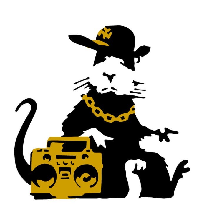 Banksy Hip pop Rat