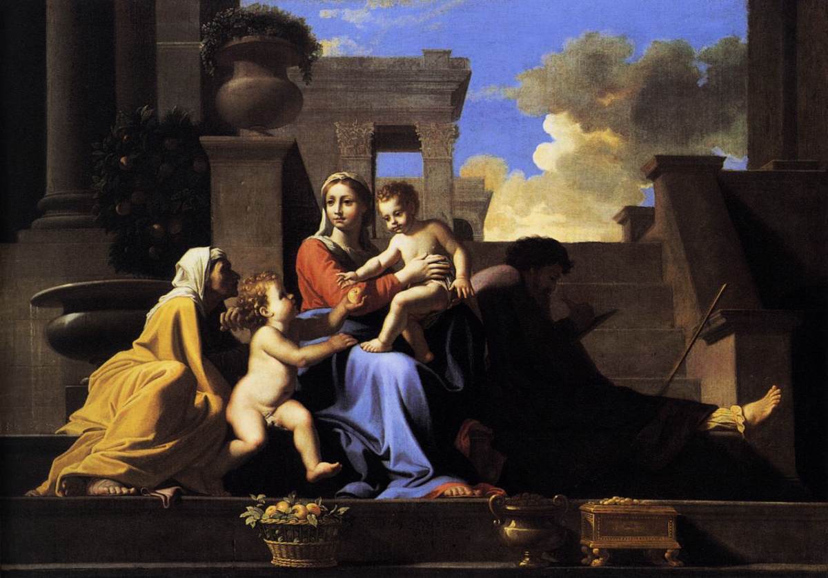 Holy Family On The Steps