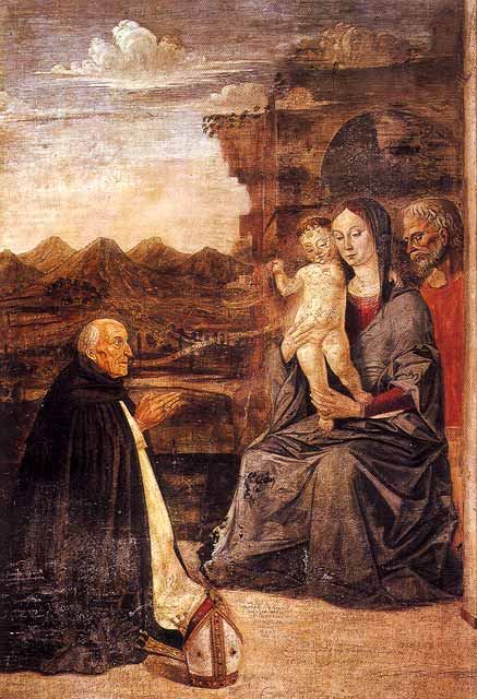 Holy Family with Bishop Domenico da Imola