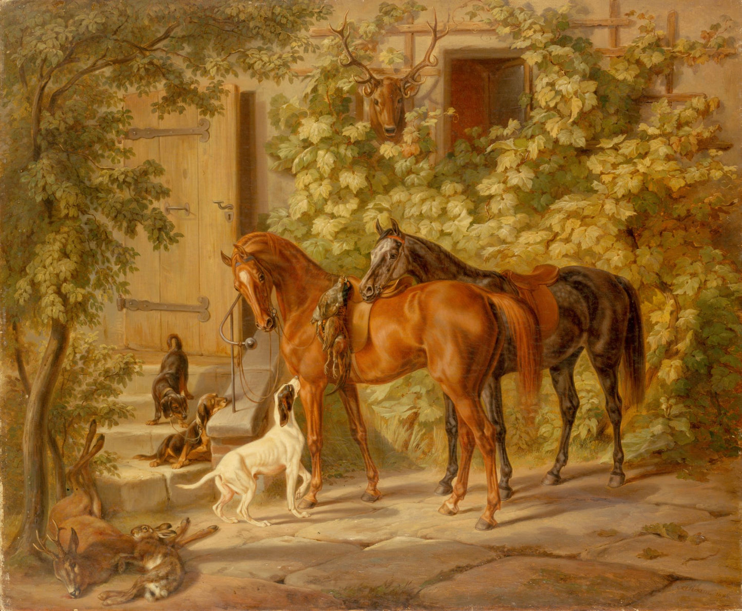 Horses at the Porch