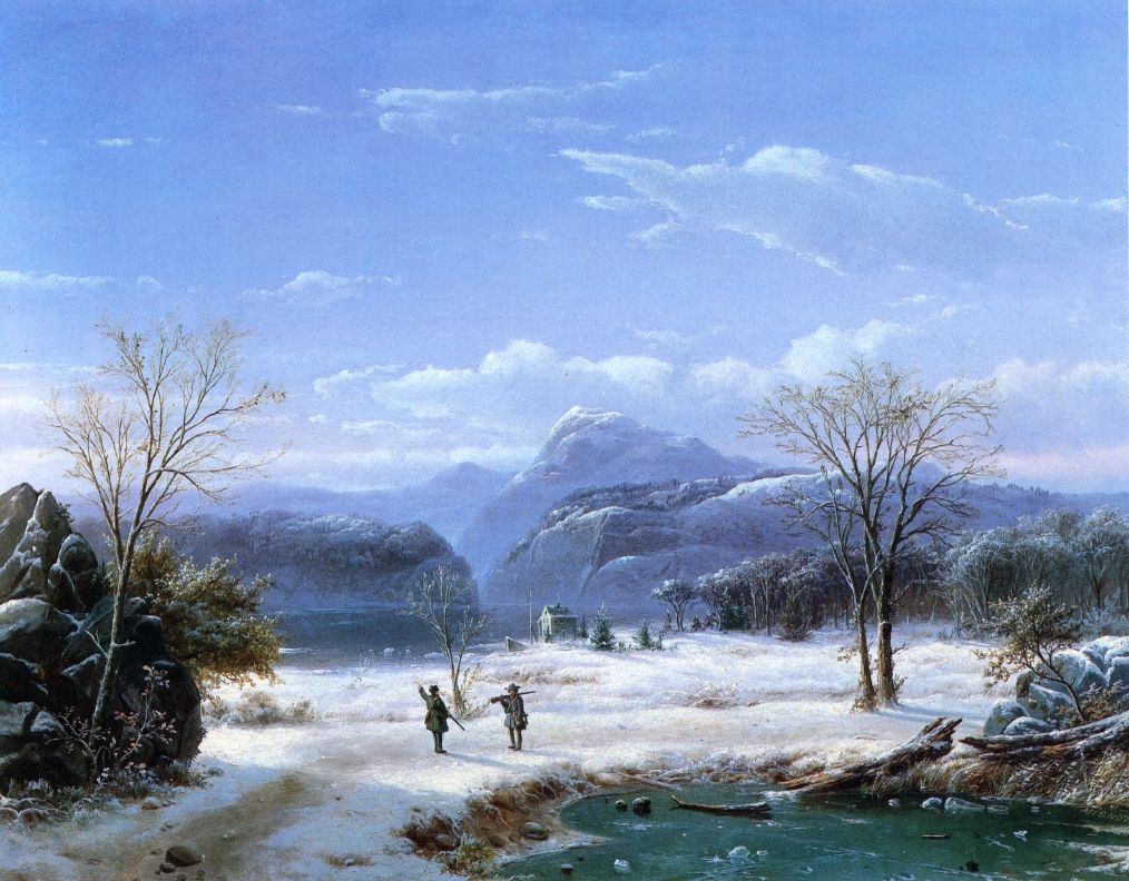 Hunters In A Winter Landscape