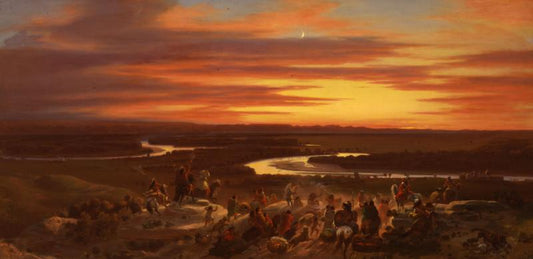 Indians Approaching Fort Union