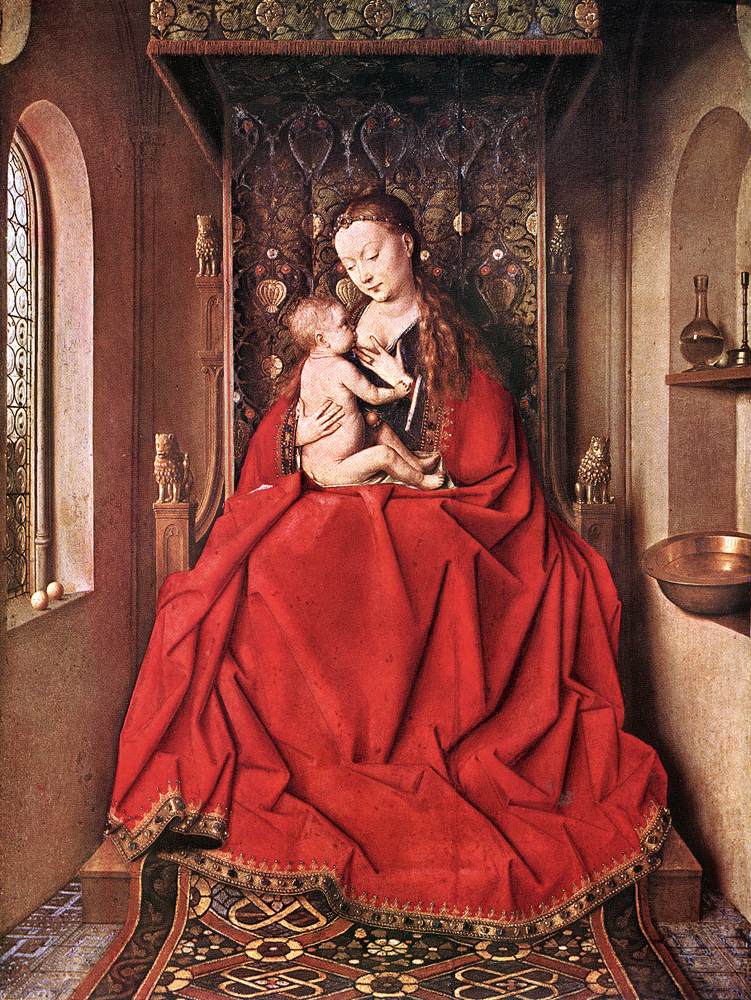 Suckling Madonna Enthroned