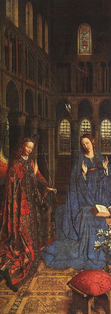 The Annunciation in church