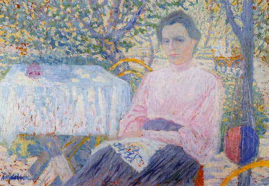 Portrait of Woman Pink