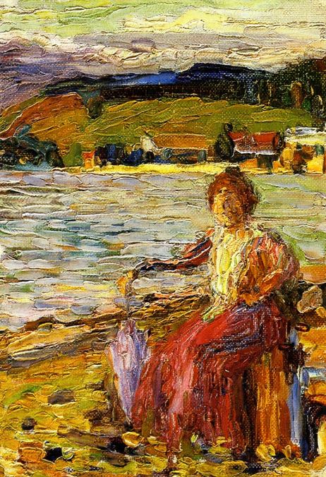 Kochel - Lady Seated by a Lakeside