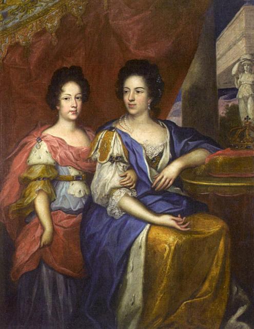 Portrait of Maria Kazimiera with her daughter Teresa Kunegunda