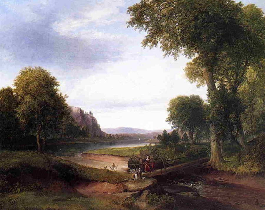 Landscape with Footbridge