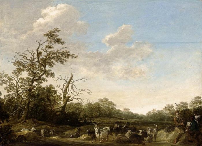 Landscape with Shepherds Playing Music