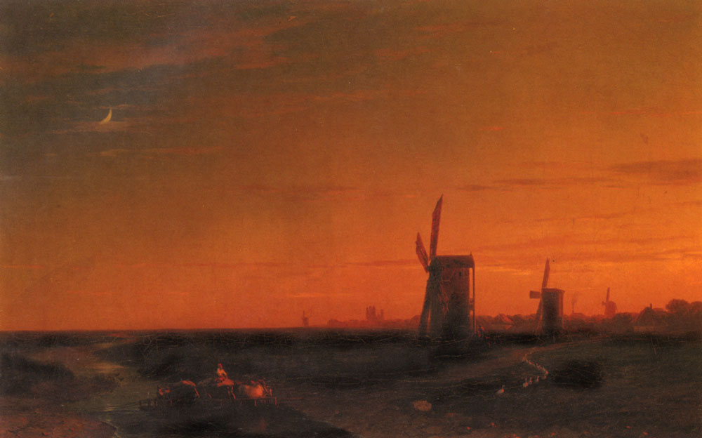 Landscape with Windmills