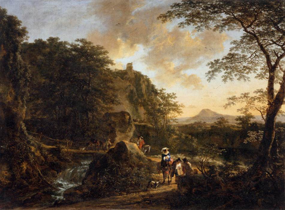 Landscape with a Peasant Woman on a Mule