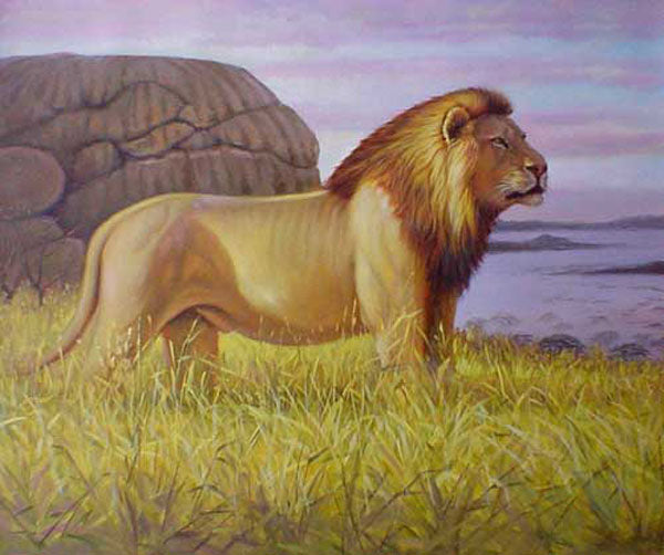 Lion Paintings N002