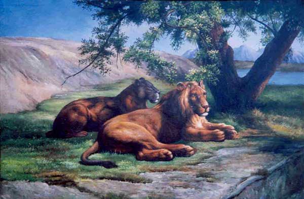 Lion Paintings N004