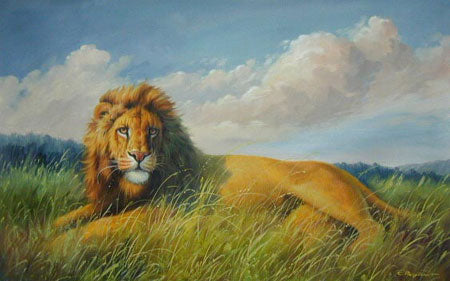 Lion Paintings N010