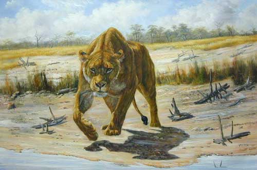 Lion Paintings N014