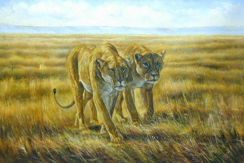 Lion Paintings N015