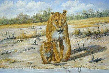 Lion Paintings N017