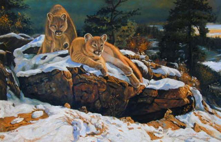 Lion Paintings N018