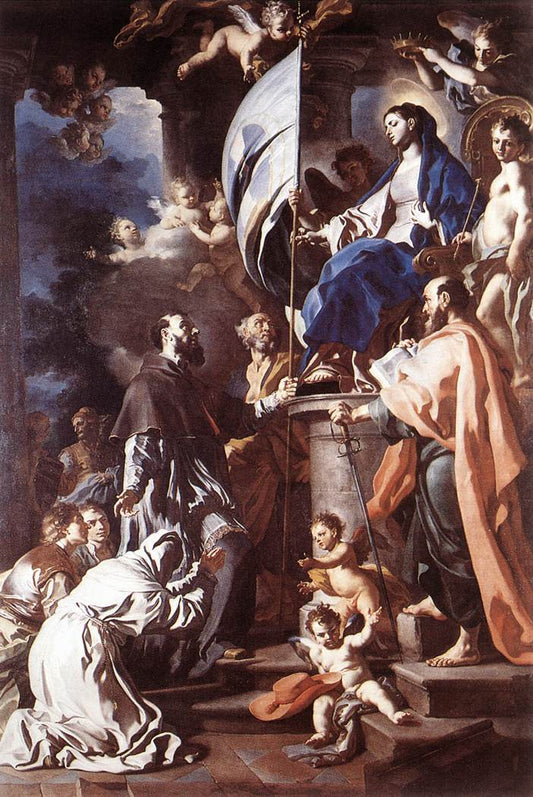 Saint Bonaventura Receiving the Banner of Saint Sepulchre from the Madonna