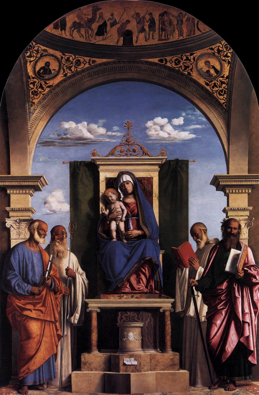 Madonna and Child Enthroned with Saints