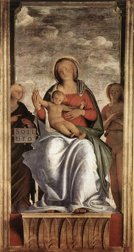 Madonna and Child with Two Angels