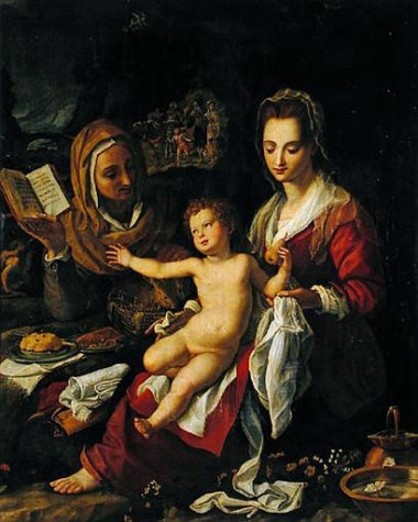 Madonna with Child and St Elisabeth