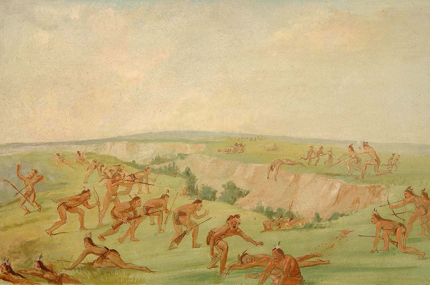 Mandan Attacking a Party of Arikara