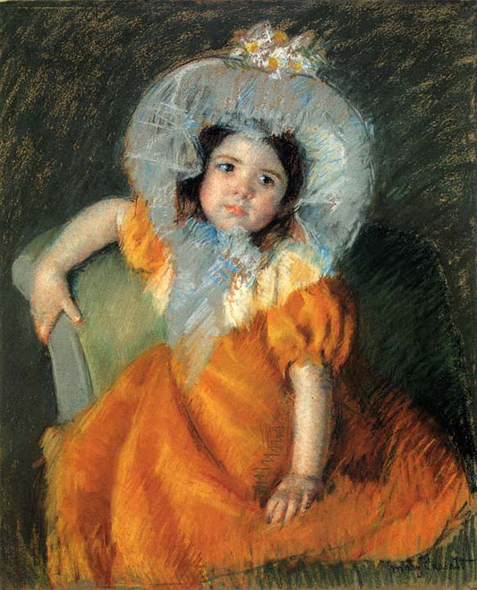 Child In Orange Dress