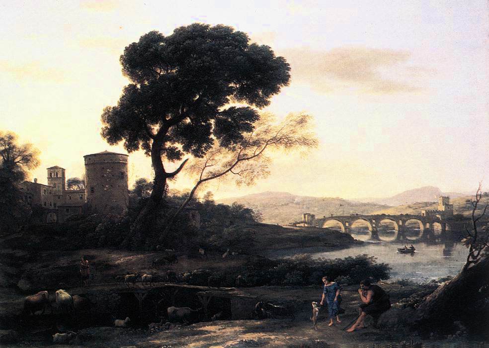 Landscape with Shepherds - The Pont Molle