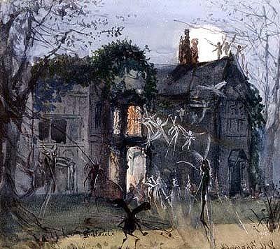 The Old Hall, Fairies by Moonlight