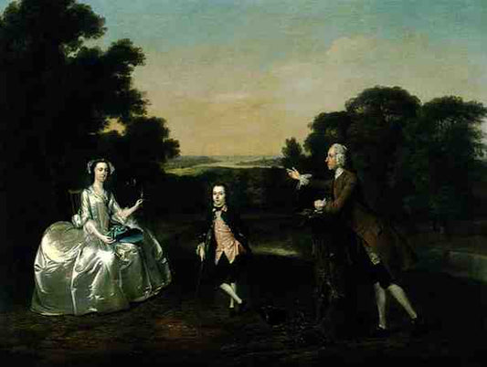 Mr and Mrs Van Harthals and Their Son 1749