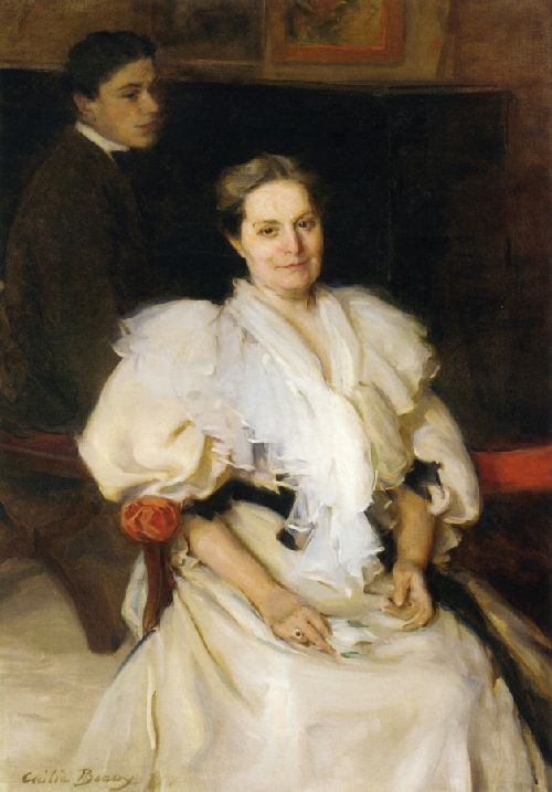 Mrs Beauveau Borie and Her Son Adolphe