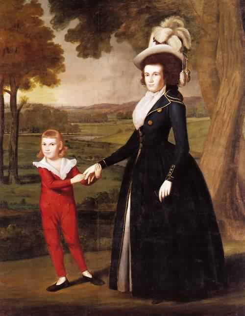 Mrs William Moseley and Her Son Charles 1791